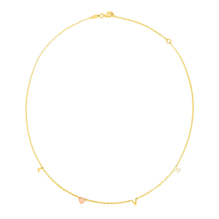 14k Rose Gold Heart Necklace | Cavero Jewelerz