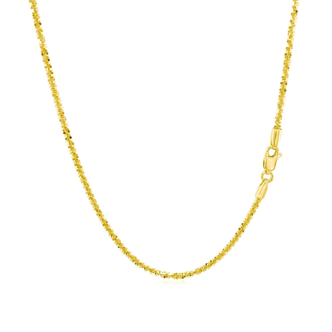 Cadena brillante de oro amarillo de 10 k (1,50 mm)