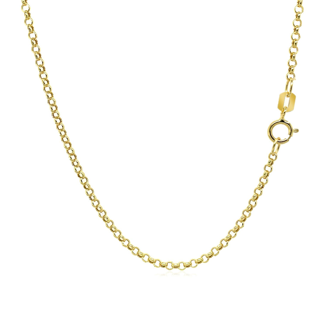 Cadena Rolo de Oro Amarillo de 10k (1,90 mm)