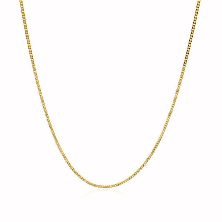 Cadena Gourmet de oro amarillo de 10 k de 1,0 mm (1,00 mm)