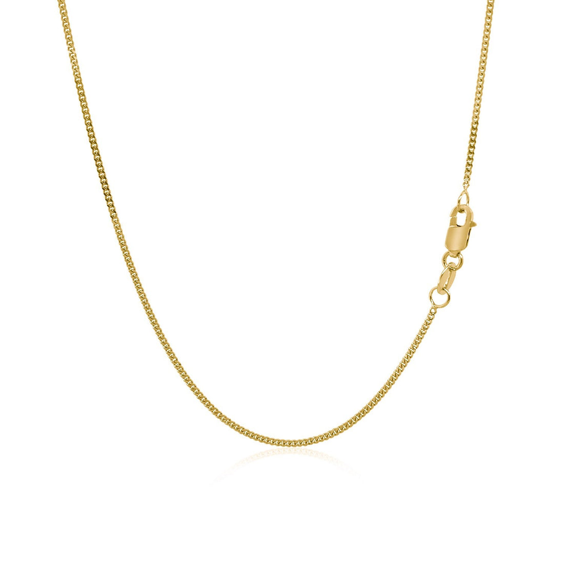 Cadena Gourmet de oro amarillo de 10 k de 1,0 mm (1,00 mm)