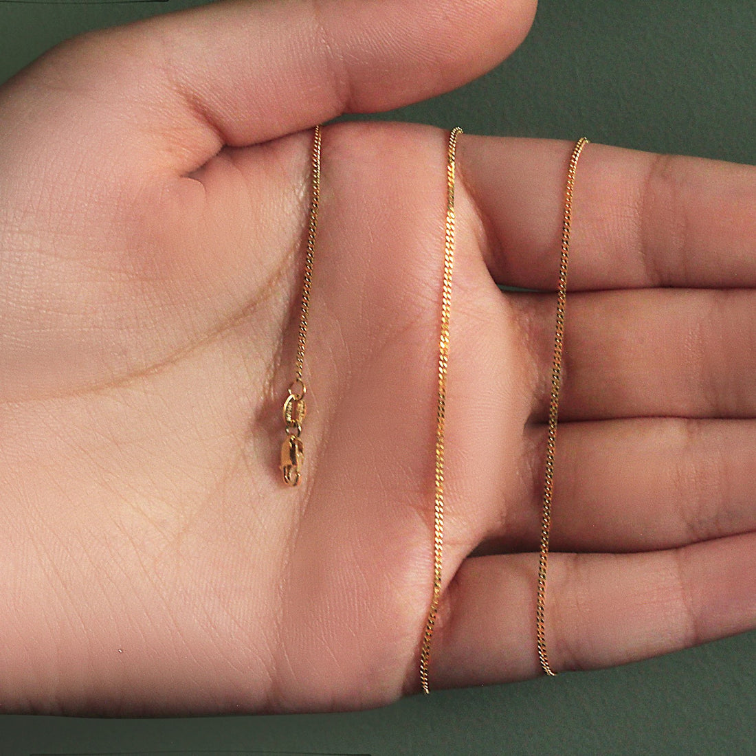 Cadena Gourmet de oro amarillo de 10 k de 1,0 mm (1,00 mm)