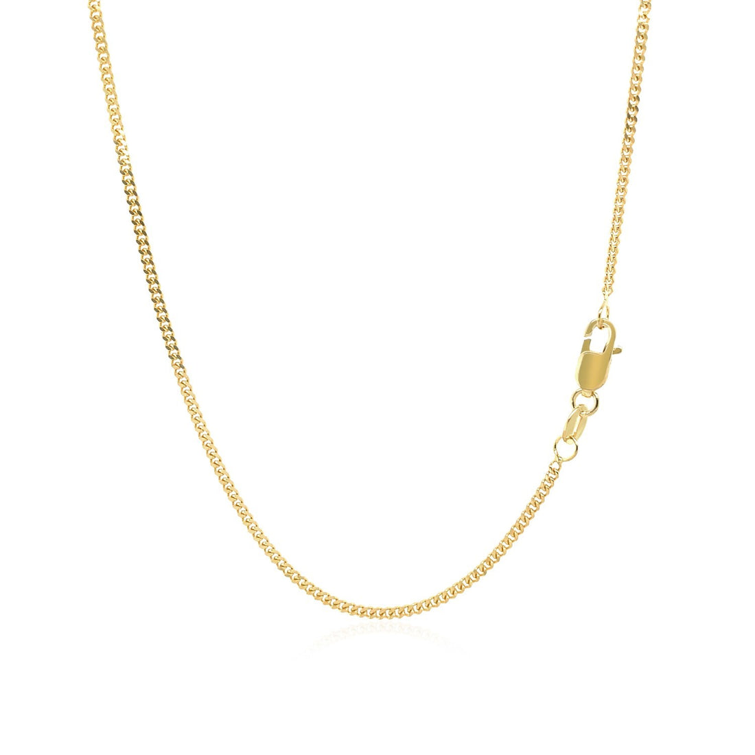 Cadena Gourmet de oro amarillo de 10 k (1,40 mm)