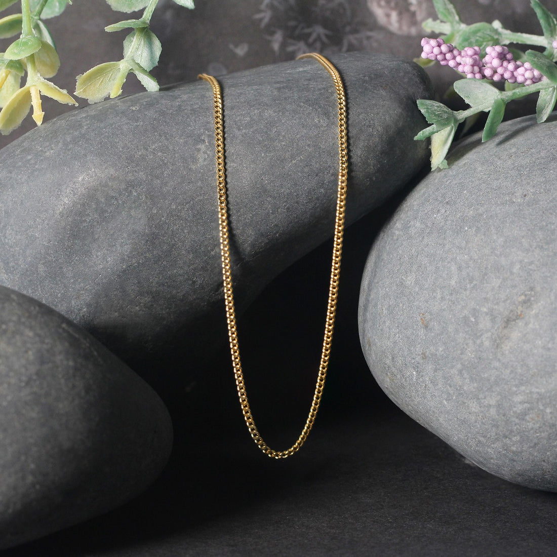 Cadena Gourmet de oro amarillo de 10 k (1,40 mm)