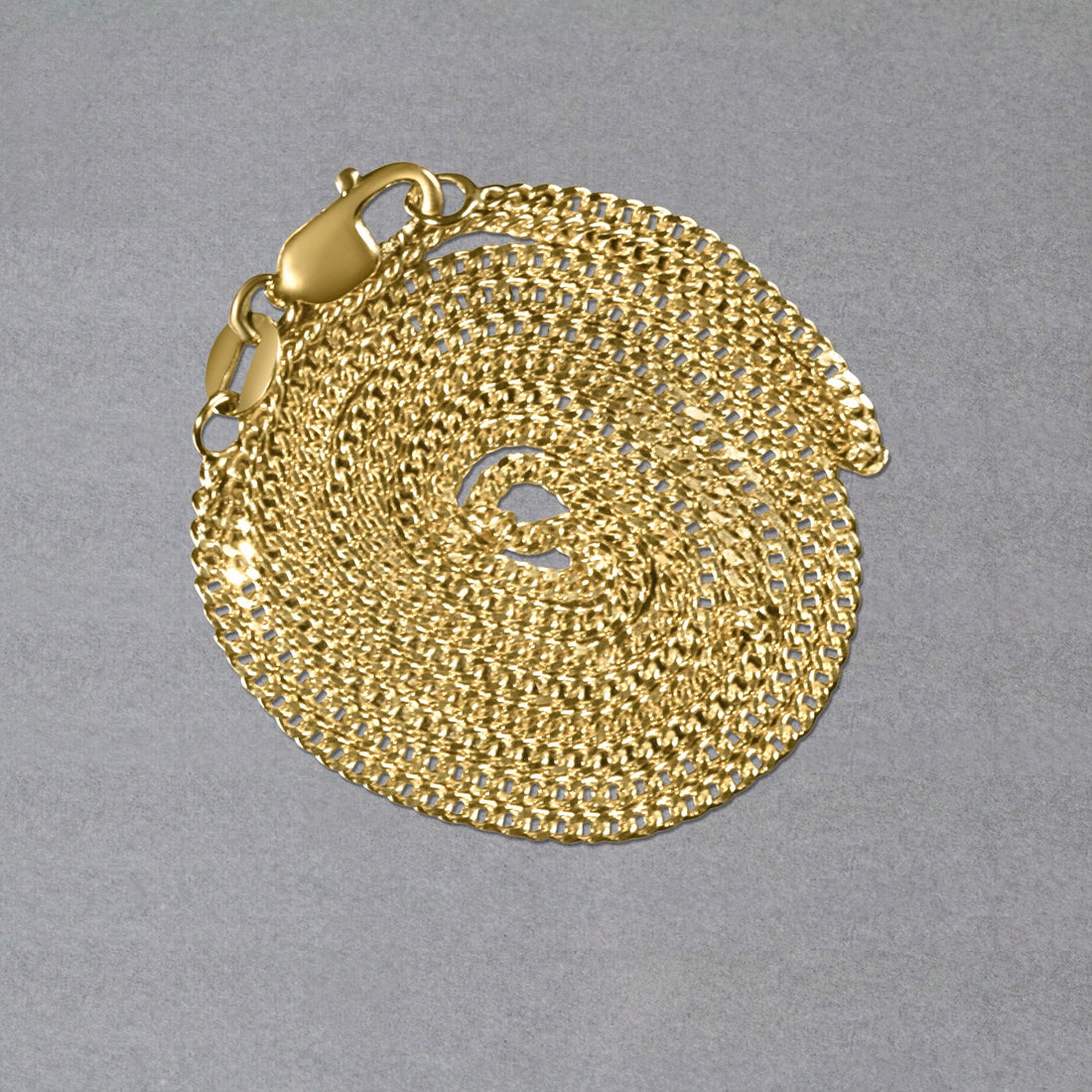 Cadena Gourmet de oro amarillo de 10 k (1,40 mm)
