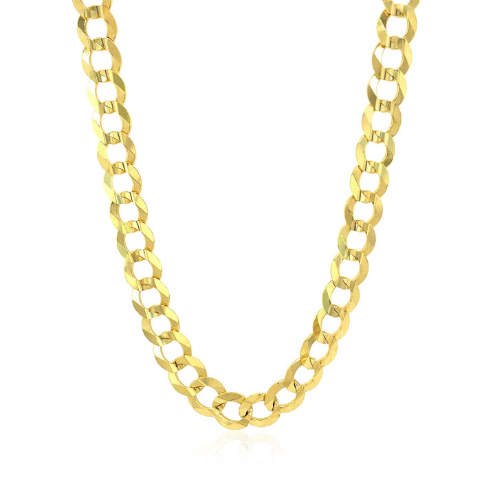 Cadena de eslabones de oro amarillo de 10 k (7,00 mm)