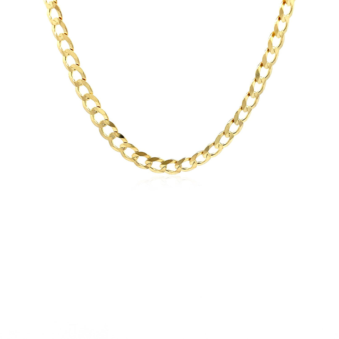 Cadena de eslabones de oro amarillo de 10 k (4,70 mm)