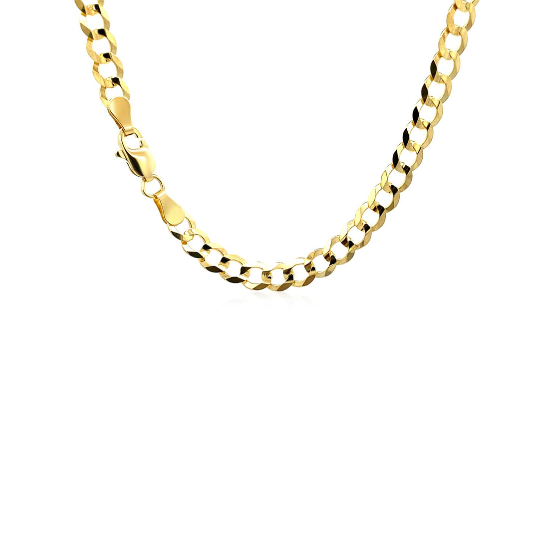 Cadena de eslabones de oro amarillo de 10 k (4,70 mm)