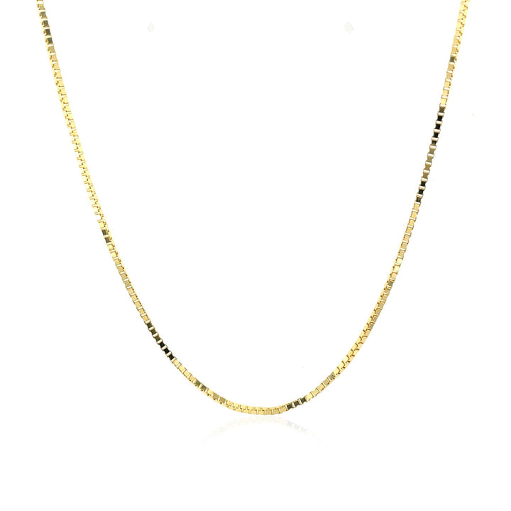 Cadena clásica de oro amarillo de 10 k (0,94 mm)