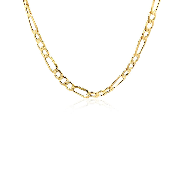 Cadena Figaro Lite de oro amarillo de 10 k (4,70 mm)