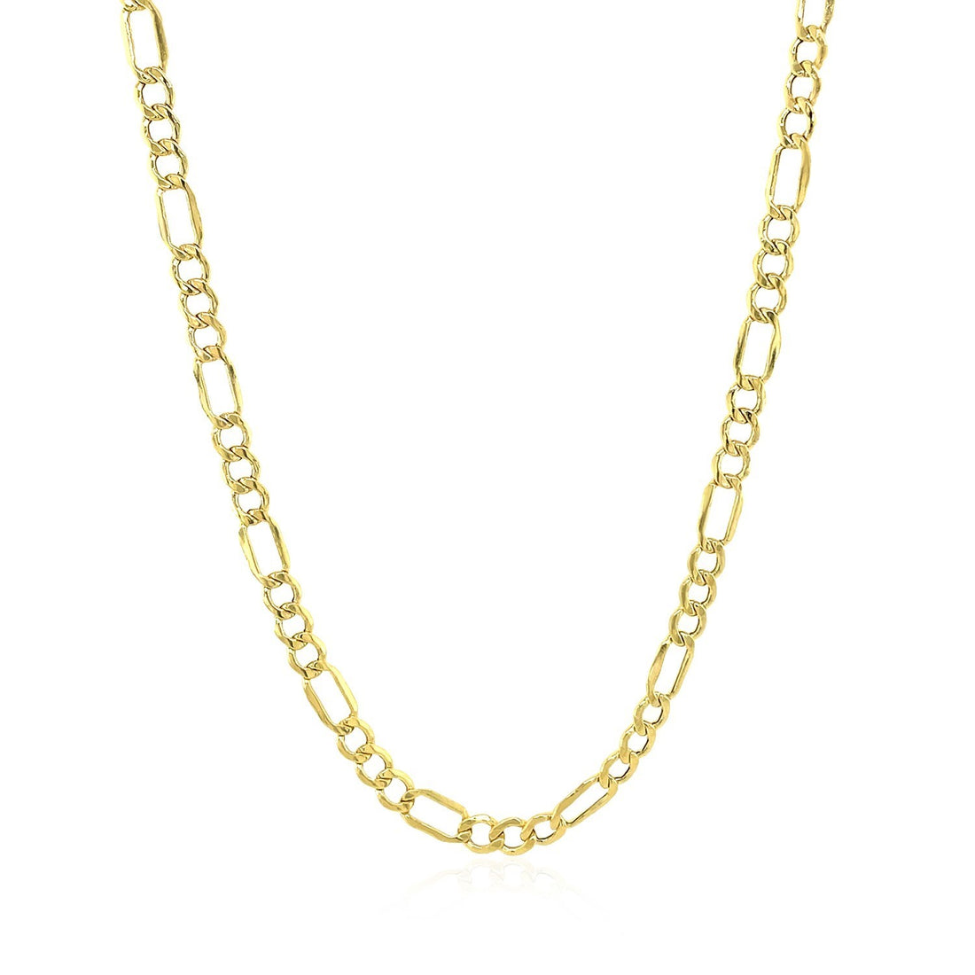 Cadena Figaro Lite de oro amarillo de 10 k (3,70 mm)