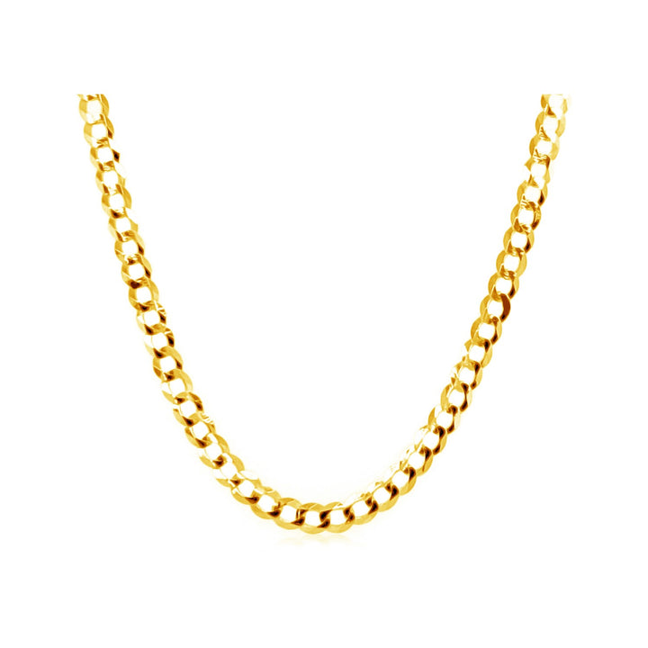 Cadena de eslabones de oro amarillo de 10 k (2,60 mm)