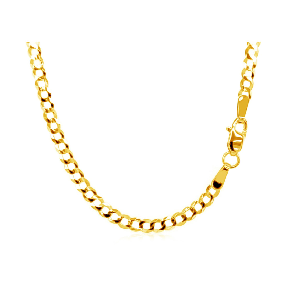 Cadena de eslabones de oro amarillo de 10 k (2,60 mm)