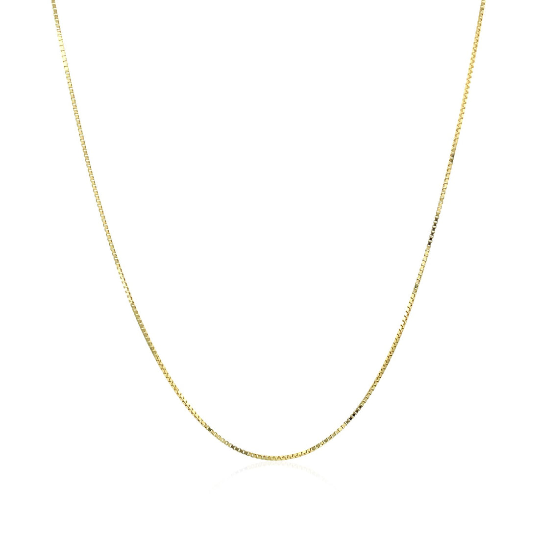 Cadena clásica de oro amarillo de 10 k (0,60 mm)