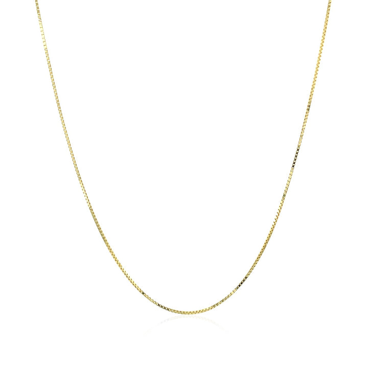Cadena clásica de oro amarillo de 10 k (0,60 mm)