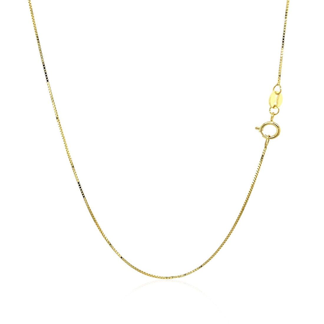 Cadena clásica de oro amarillo de 10 k (0,60 mm)