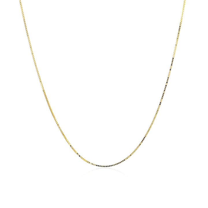 Cadena clásica de oro amarillo de 10 k (0,45 mm)