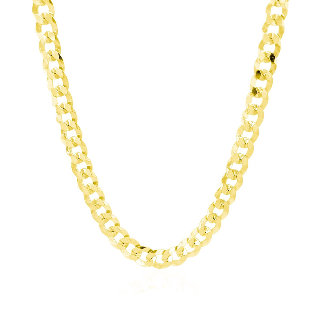 Cadena de eslabones de oro amarillo de 10 k (5,70 mm)