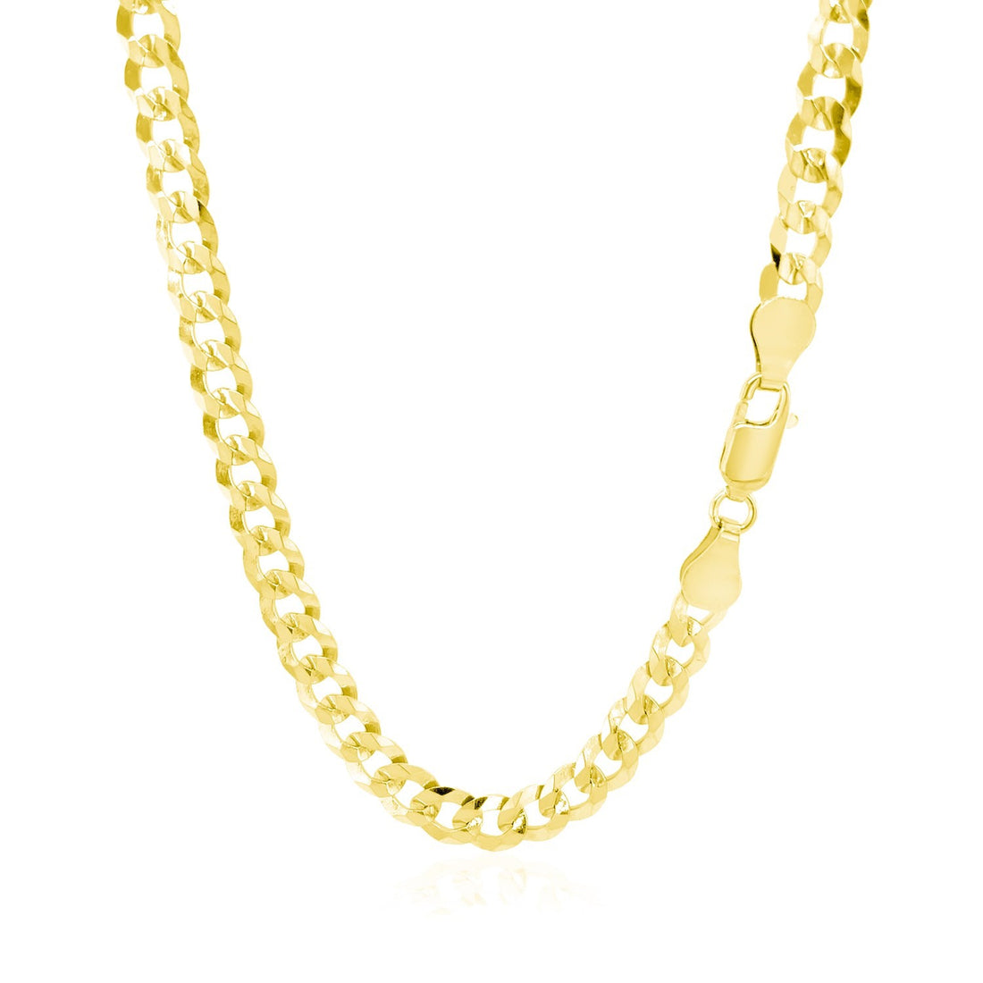 Cadena de eslabones de oro amarillo de 10 k (5,70 mm)