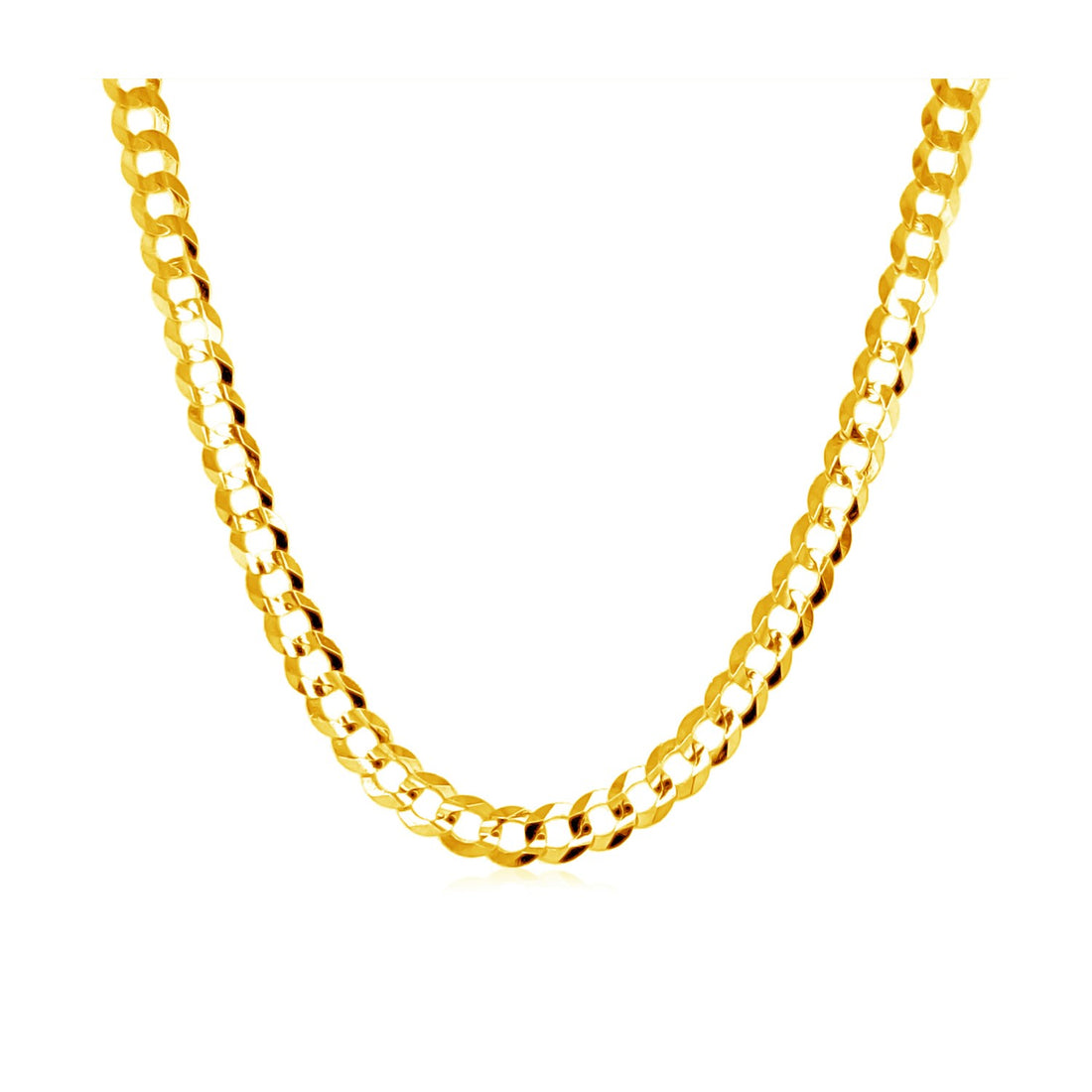 Cadena de eslabones de oro amarillo de 10 k (3,60 mm)