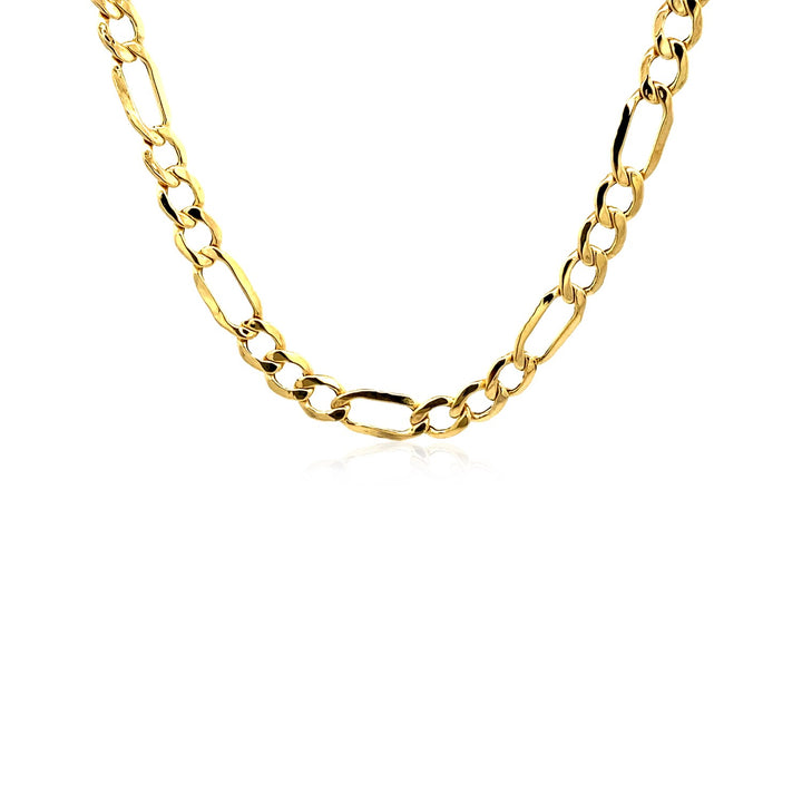Cadena Figaro Lite de oro amarillo de 10 k (5,60 mm)