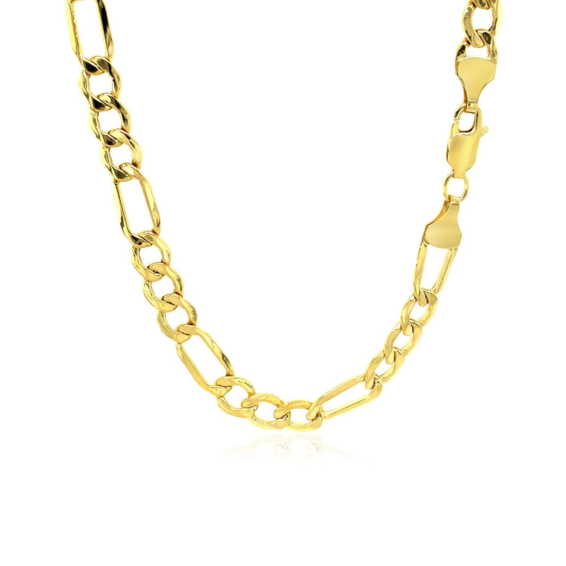 Cadena Figaro Lite de oro amarillo de 10 k (5,60 mm)
