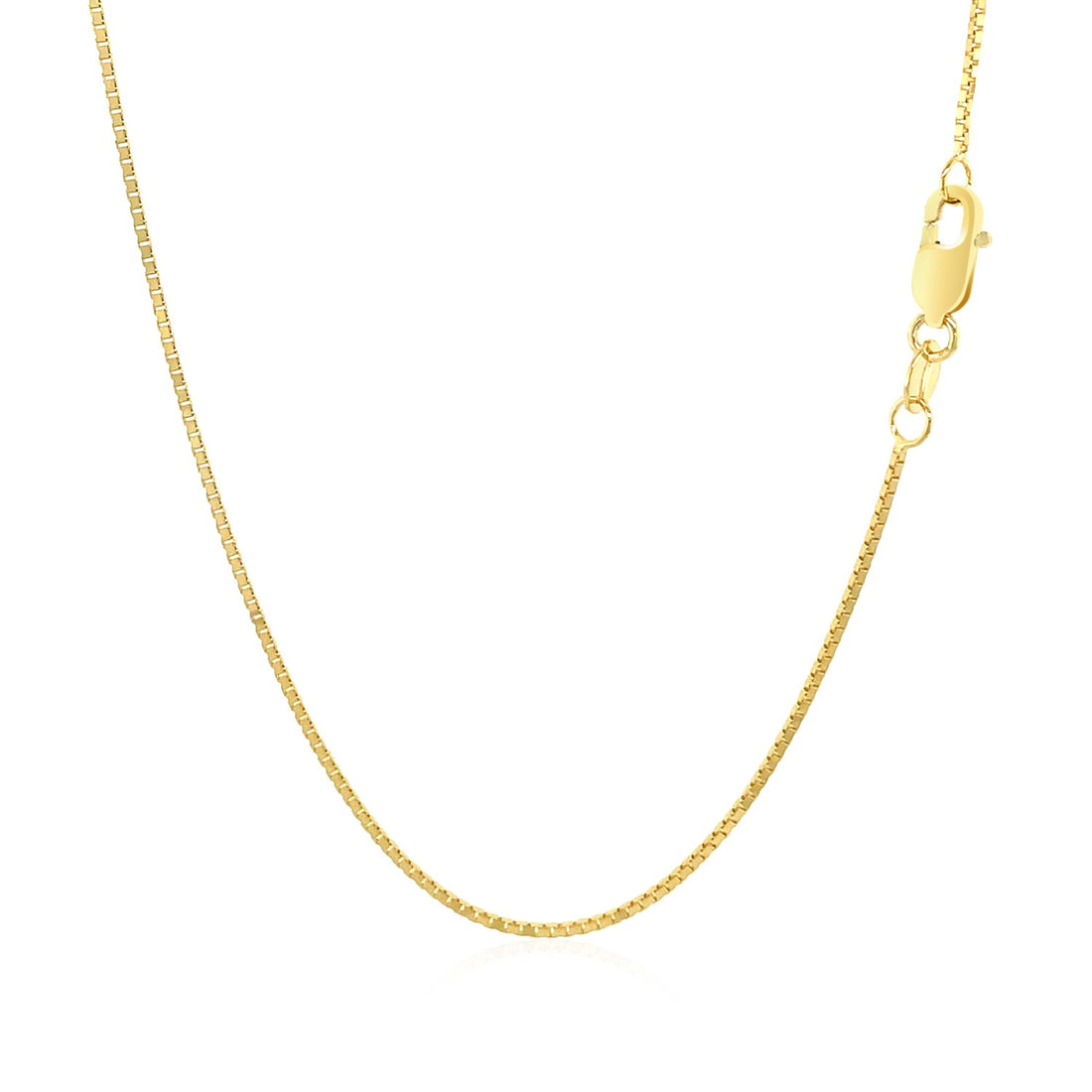 Cadena clásica de oro amarillo de 10 k (0,78 mm)
