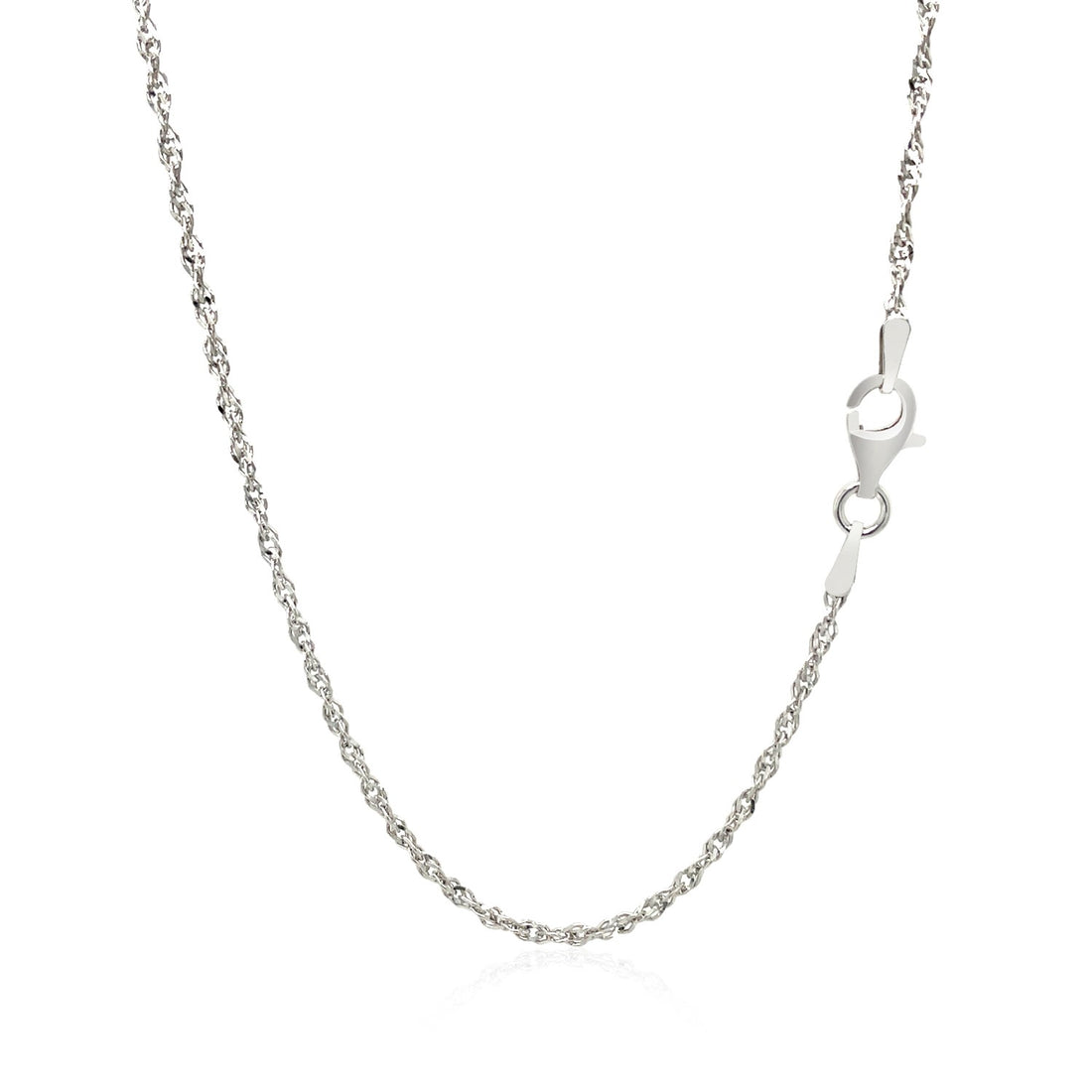 Cadena estilo Singapur en plata de ley (1,80 mm)
