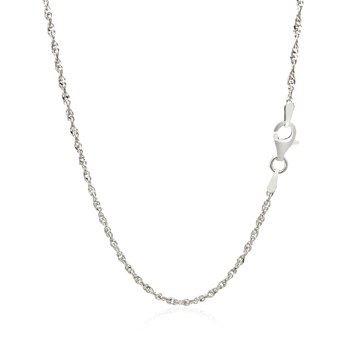 Cadena estilo Singapur en plata de ley (1,80 mm)