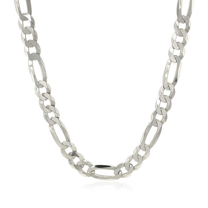 Cadena estilo fígaro de plata de ley bañada en rodio (5,40 mm)