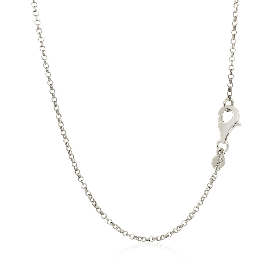 Collar de plata de ley de 24 pulgadas con colgante de barra larga pulida