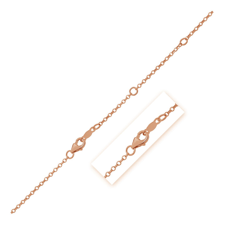 Cadena de cable extensible doble en oro Roee de 14 k (1,40 mm)