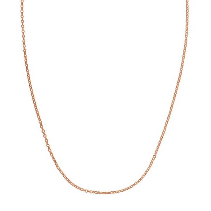 Cadena de cable extensible doble en oro Roee de 14 k (1,40 mm)