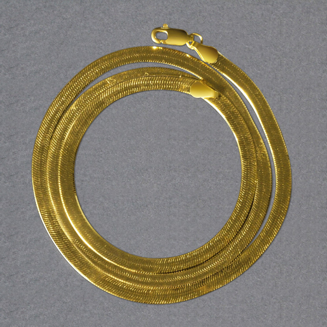 Imperial Herringbone Chain in 10k Yellow Gold (3.80 mm)