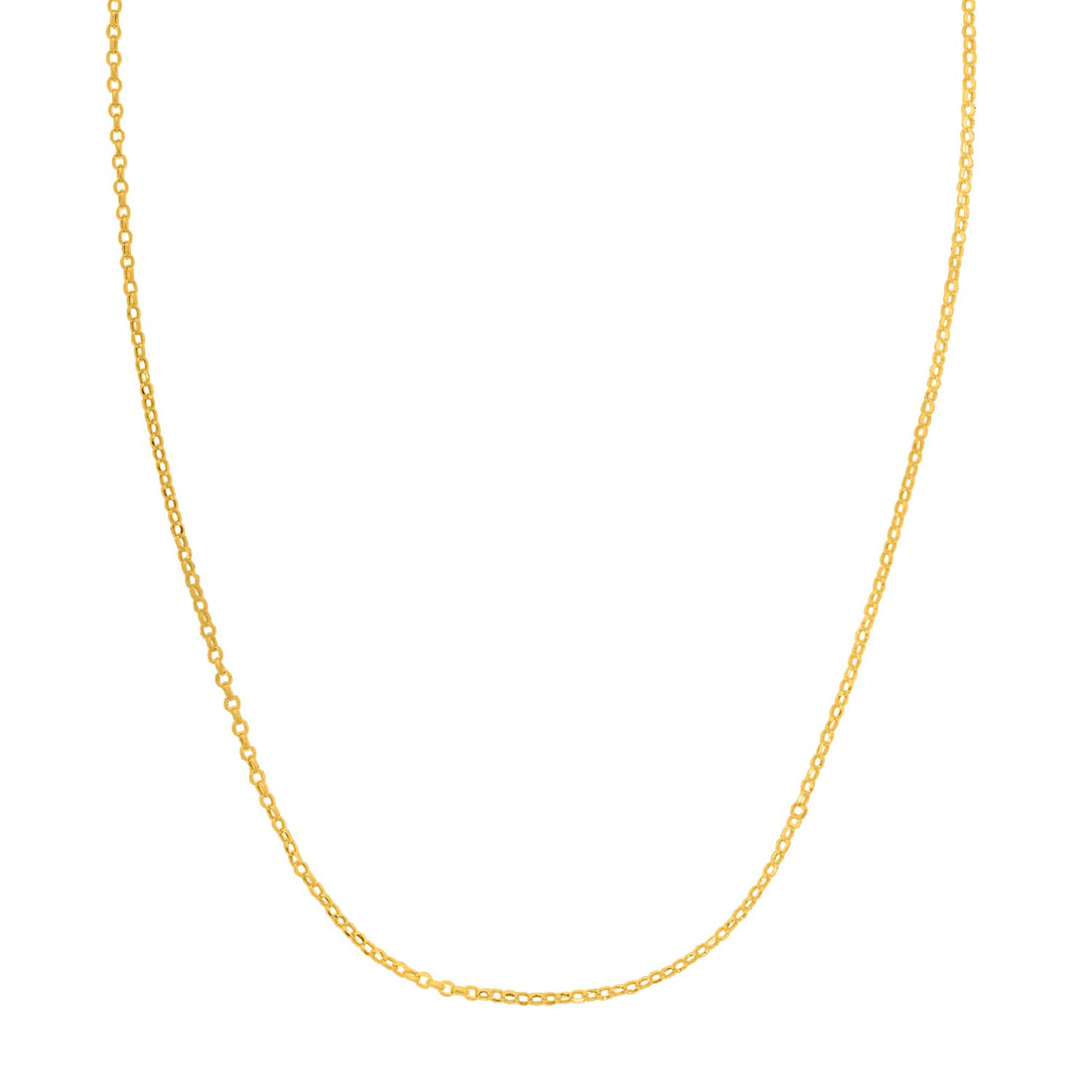 Cadena de cable extensible doble en oro amarillo de 14 k (1,40 mm)