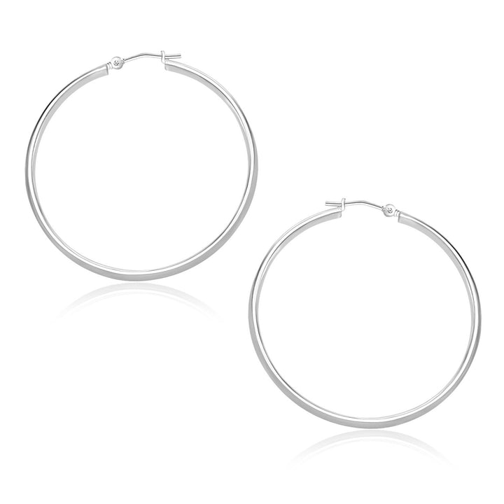 Aros pulidos de oro blanco de 10 k (1,5 x 30 mm)