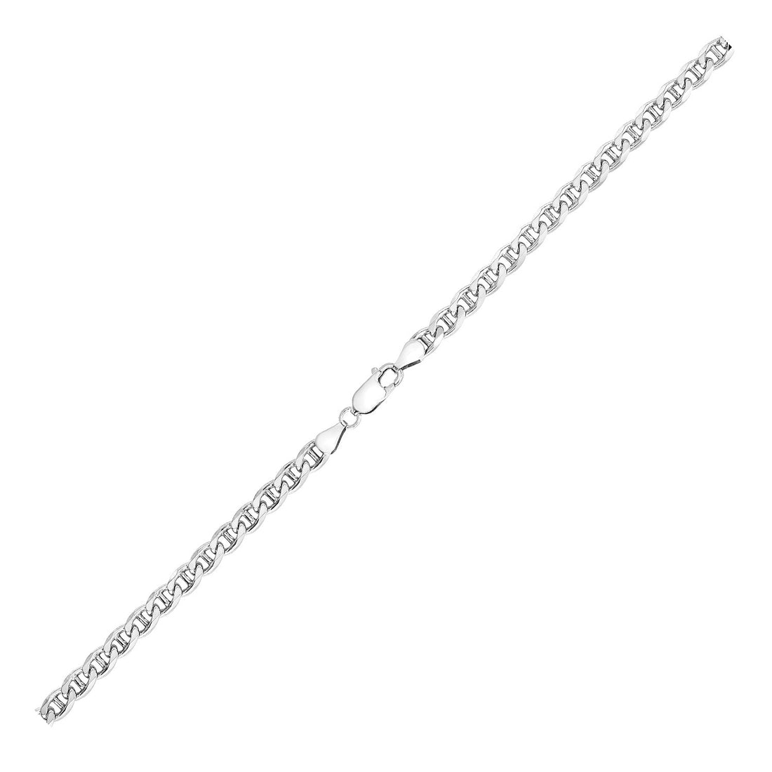 Cadena marinera de plata de ley rodiada (6,00 mm)
