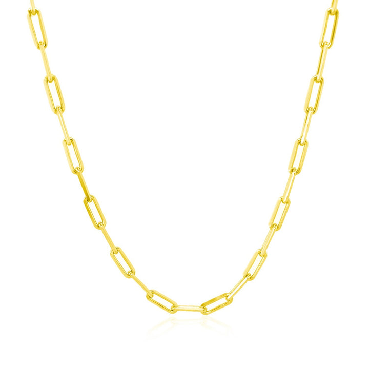Cadena de clip de oro amarillo de 10 quilates (2,50 mm)