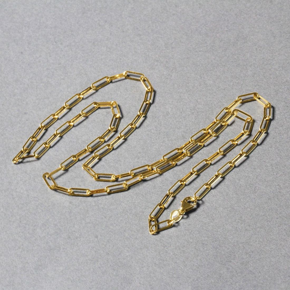 Cadena de clip de oro amarillo de 10 quilates (2,50 mm)