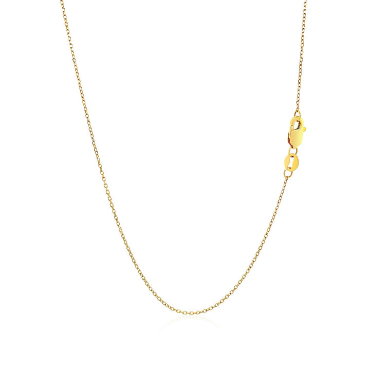 Colgante de corazón inflado en oro amarillo de 10 k