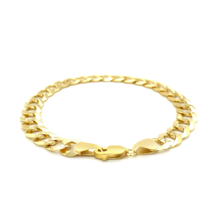 Pulsera de oro amarillo de 10 quilates con eslabones de 8,20 mm