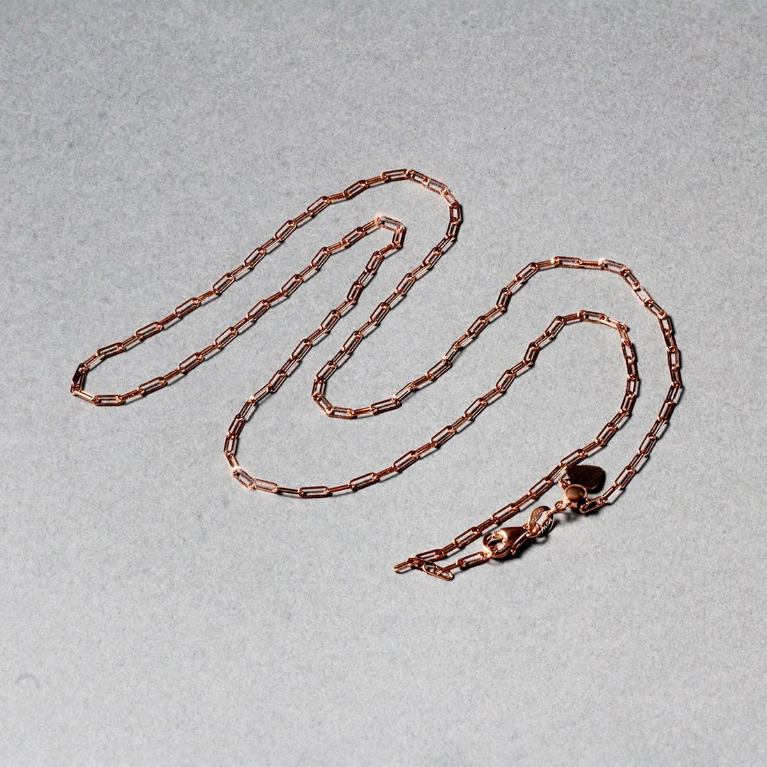Cadena de clip ajustable de oro rosa de 14 k (1,50 mm)