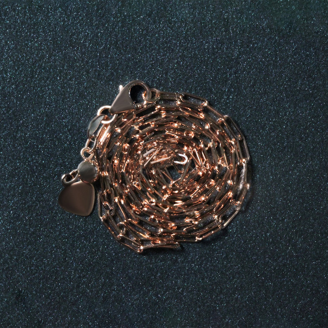 Cadena de clip ajustable de oro rosa de 14 k (1,50 mm)