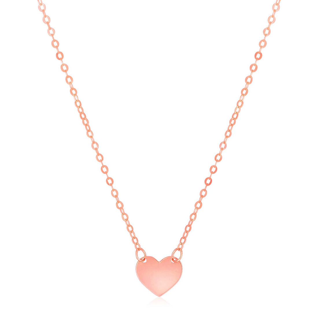 14k Rose Gold Heart Necklace | Cavero Jewelerz
