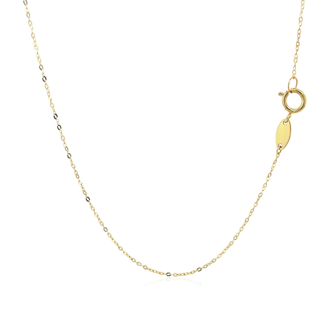 Colgante de oro amarillo de 14 k con símbolo de la paz