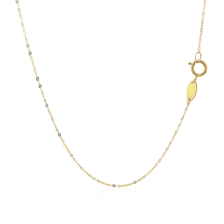 Colgante de oro amarillo de 14 k con símbolo de la paz