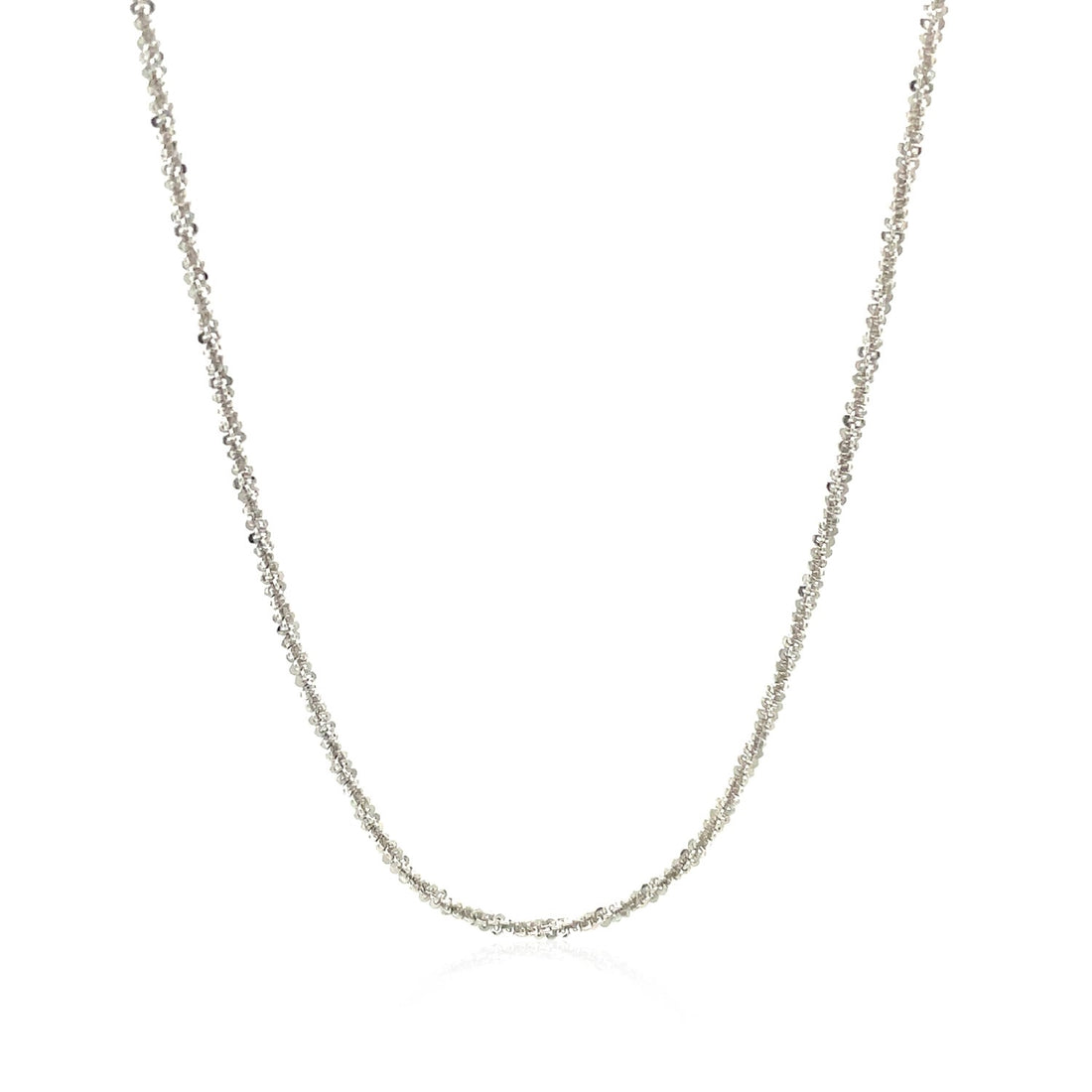 Cadena ajustable de plata de ley con brillo de 1,5 mm (1,50 mm)