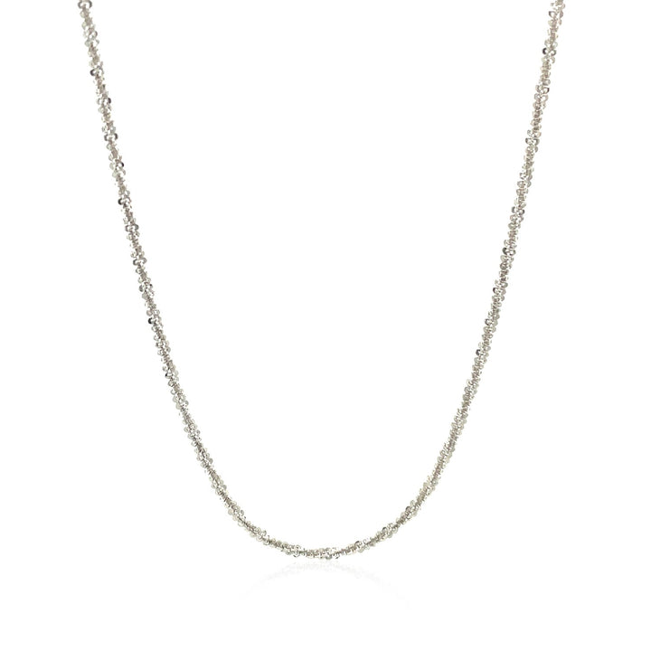 Cadena ajustable de plata de ley con brillo de 1,5 mm (1,50 mm)