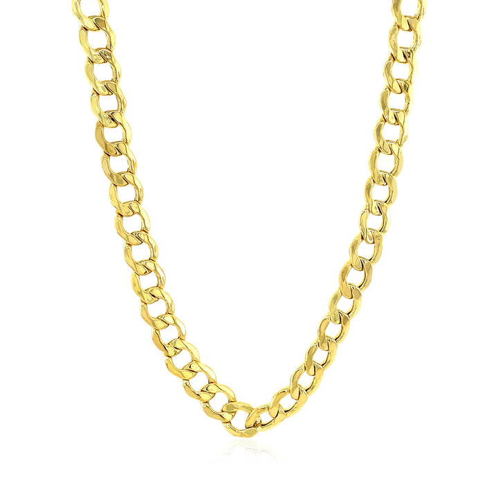 Cadena de eslabones de oro amarillo de 10 k (6,20 mm)