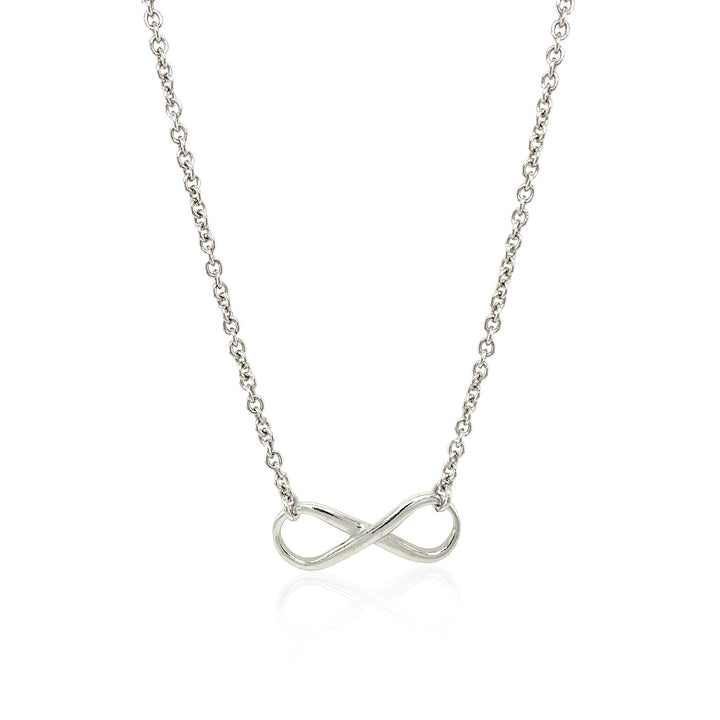 Collar con símbolo de infinito en plata de ley